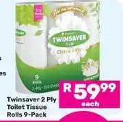 Game Twinsaver 2 Ply Toilet Tissue Rolls-9's Pack offer