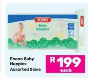Game Econo Baby Nappies (Assorted Sizes)-Each offer