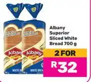 Game Albany Superior Sliced White Bread-For 2 x 700g offer