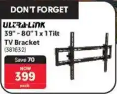 Makro Ultra-link 39"-80" Tilt TV Bracket offer