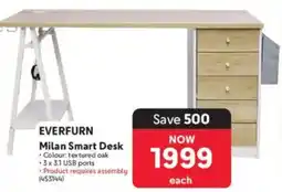 Makro Everfurn Milan Smart Desk offer