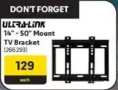 Makro Ultra-link 14"-50" Mount TV Bracket offer