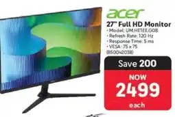 Makro Acer 27" Full HD Monitor offer