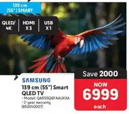 Makro Samsung 139 cm 55" Smart QLED TV offer