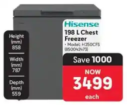 Makro Hisense Chest Freezer offer