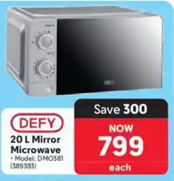 Makro Defy Mirror Microwave offer