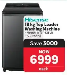 Makro Hisense Top Loader Washing Machine offer