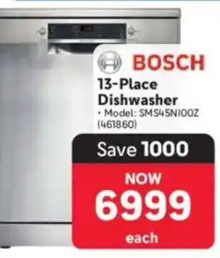 Makro Bosch 13-Place Dishwasher offer