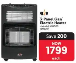Makro Alva 3-Panel Gas/ Electric Heater offer