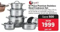 Makro Tissolli Premium Stainless Steel Cookware Set offer