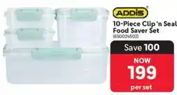 Makro Addis Clip 'n Seal Food Saver Set offer