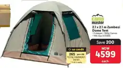 Makro Camp Master Zambezi Dome Tent offer