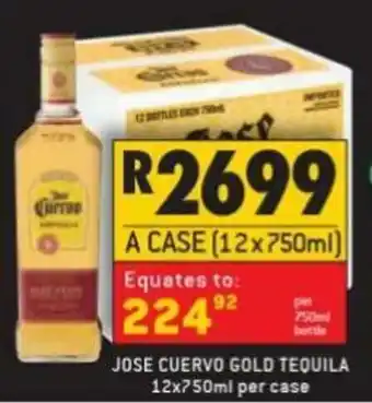 Shoprite Liquor Jose Cuervo Gold Tequila 12x750ml offer
