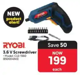 Makro Ryobi 3.6 V Screwdriver offer