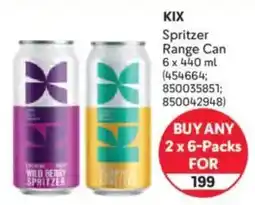 Makro Kix Spritzer Range Can offer