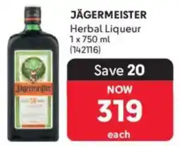 Makro Jägermeister Herbal Liqueur offer
