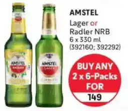 Makro Amstel Lager or Radler NRB offer