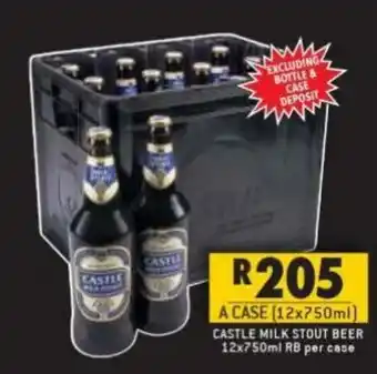 Shoprite Liquor Castle Milk Stout Beer 12x750ml offer