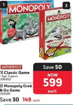 Makro Monopoly Grab & Go Game offer