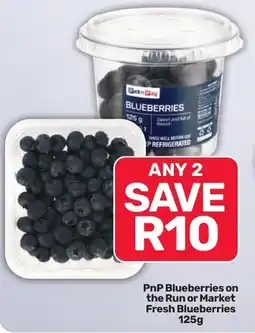 Pick n Pay Hypermarket PnP Blueberries on the Run or Market Fresh Blueberries offer