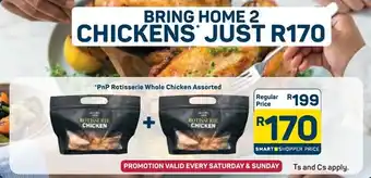 Pick n Pay Hypermarket PnP Rotisserie Whole Chicken Assorted offer