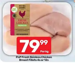 Pick n Pay Hypermarket PnP Fresh Skinless Chicken Breast Fillets offer
