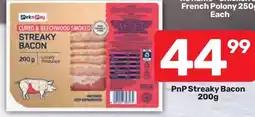 Pick n Pay Hypermarket PnP Streaky Bacon offer