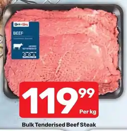 Pick n Pay Hypermarket Bulk Tenderised Beef Steak offer