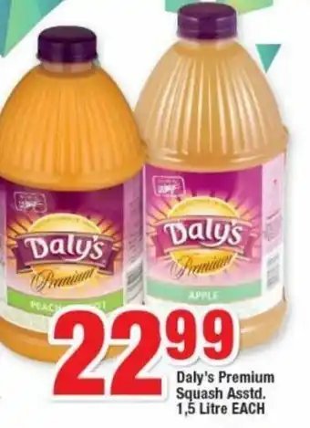 OK Foods Daly's Premium Squash Asstd. 1,5L offer