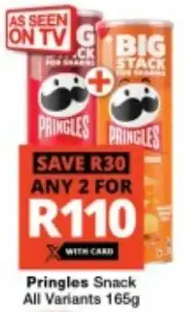 Checkers Pringles Snack All Variants offer
