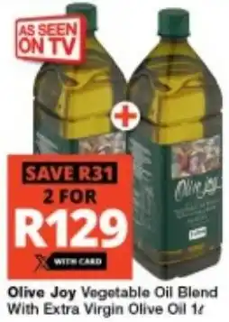 Checkers Olive Joy Vegetable Oil Blend With Extra Virgin Olive Oil offer