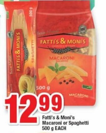 OK Foods Fatti's & Moni's Spaghetti/Macaroni 500g offer