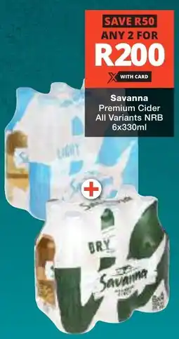 Checkers Liquor Shop Savanna Premium Cider All Variants NRB offer