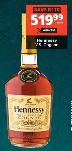 Checkers Liquor Shop Hennessy V.S. Cognac offer