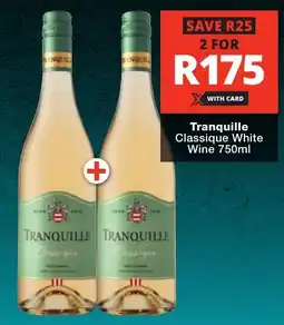 Checkers Liquor Shop Tranquille Classique White Wine offer