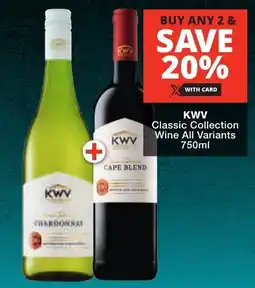Checkers Liquor Shop KWV Classic Collection Wine All Variants offer