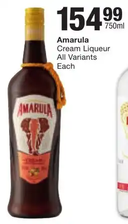 Checkers Liquor Shop Amarula Cream Liqueur All Variants offer