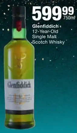 Checkers Liquor Shop Glenfiddich 12-Year-Old Single Malt Scotch Whisky offer