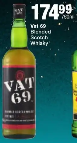 Checkers Liquor Shop Vat 69 Blended Scotch Whisky offer