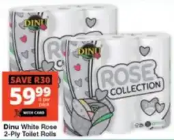 Checkers Dinu White Rose 2-Ply Toilet Rolls offer