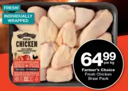 Checkers Farmer's Choice Fresh Chicken Braai Pack offer
