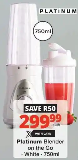 Checkers Platinum Blender on the Go offer