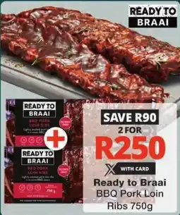 Checkers Ready to Braai BBQ Pork Loin Ribs offer