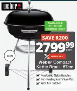 Checkers Weber Compact Kettle Braai offer