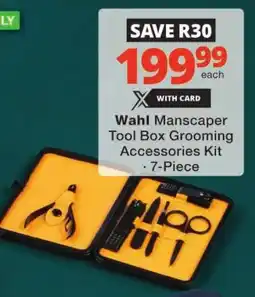 Checkers Wahl Manscaper Tool Box Grooming Accessories Kit offer