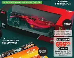 Checkers Rastar Ferrari F1.75 Remote Control Car offer