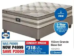 OK Furniture Sealy 152cm Grande Base Set offer