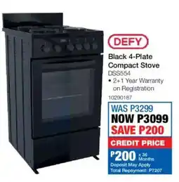 OK Furniture Defy Black 4-Plate Compact Stove offer