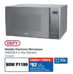 OK Furniture Defy Metallic Electronic Microwave offer