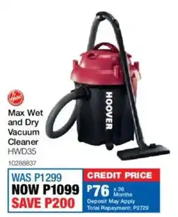 OK Furniture Hoover Max Wet and Dry Vacuum Cleaner offer